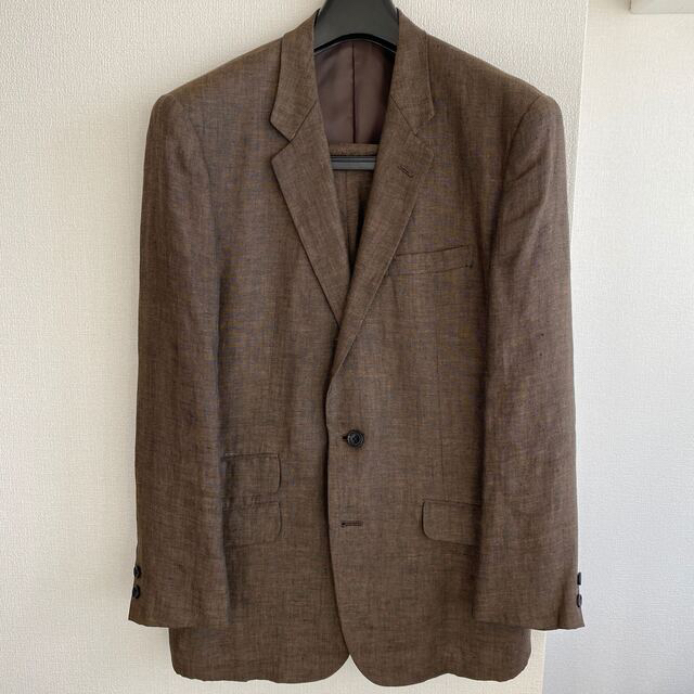 50s style change pocket linen suit 2