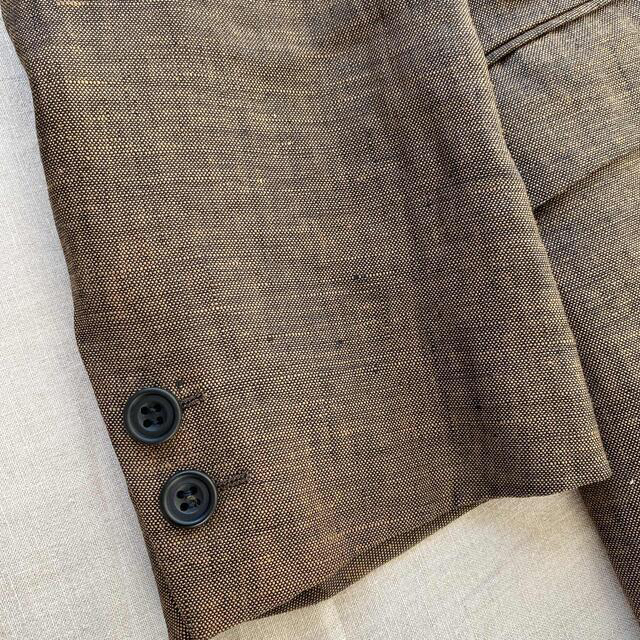 50s style change pocket linen suit 3