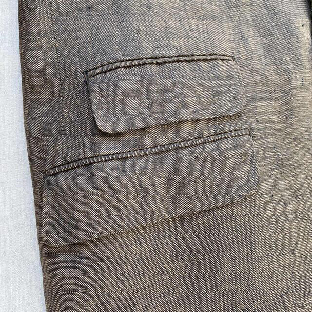 50s style change pocket linen suit 4