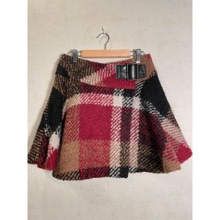 バーバリーブルーレーベル(BURBERRY BLUE LABEL)のブルーレーベルクレストブリッジ　チェックスカート(ミニスカート)