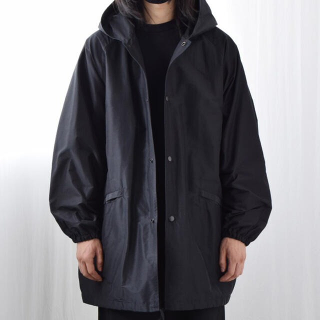 ＜COMOLI＞コットンシルク フーデッドコート　21ss