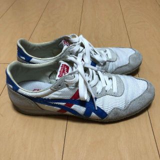 オニツカタイガー(Onitsuka Tiger)のオニツカタイガー　セラーノ　26.5　ホワイト×ブルー(スニーカー)