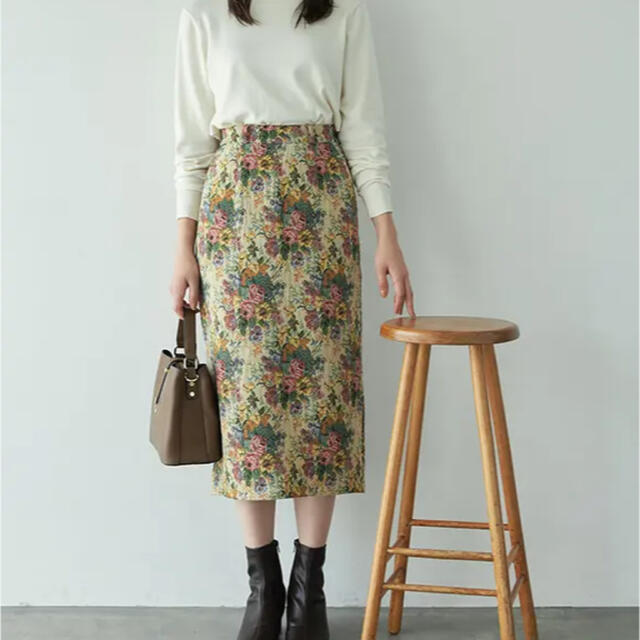 fifth(フィフス)のゴブランタイトスカート レディースのスカート(ひざ丈スカート)の商品写真