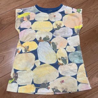 グラニフ(Design Tshirts Store graniph)のグラニフ　Tシャツ　チュニック　90  女の子　ぜんまいねずみ(Tシャツ/カットソー)