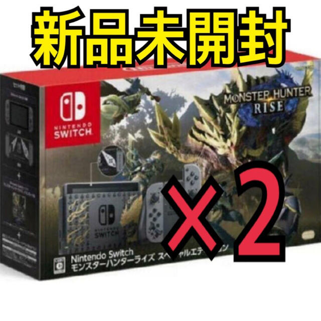 【2台】 Nintendo Switch モンスターハンター ライズ 同梱版