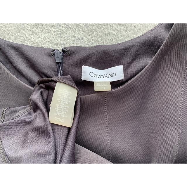 Calvin Klein(カルバンクライン)の美品カルバンクラインCalvinKleinフレアワンピース12(L〜XL)  レディースのワンピース(ひざ丈ワンピース)の商品写真