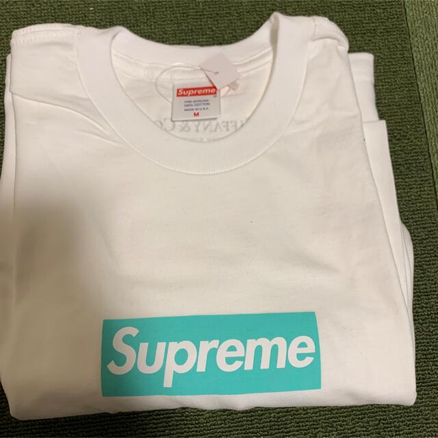 supreme tiffany box logo Tトップス