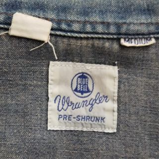 90's Wrangler ラングラー　ブルーベル　日本製　ノーカラーシャツ
