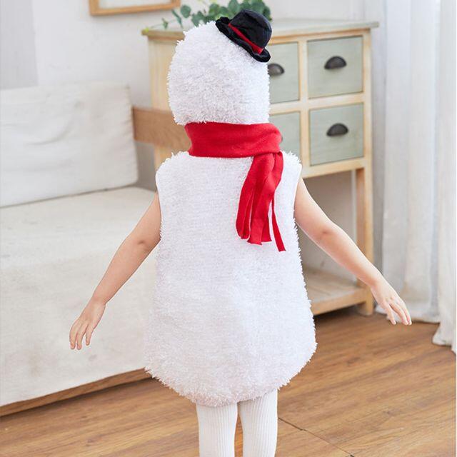 訳アリ　クリスマスコスプレ　雪だるま　コスチューム　パーティー キッズ/ベビー/マタニティのキッズ服男の子用(90cm~)(その他)の商品写真