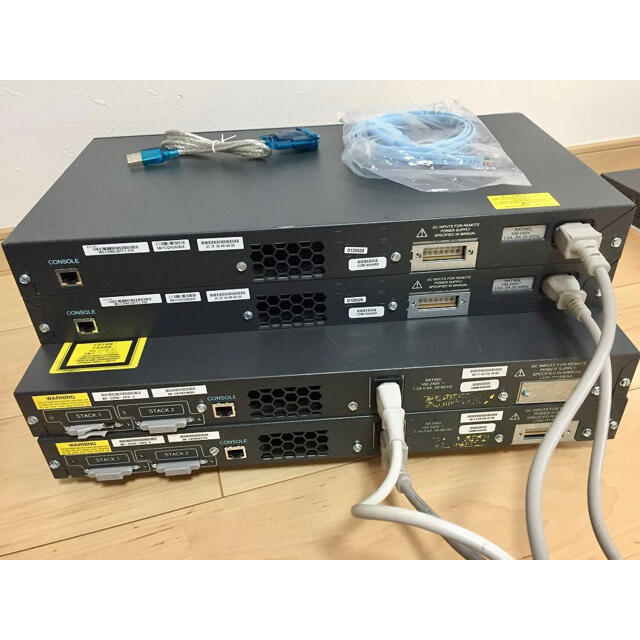 CCNA、CCNP】4台セットCiscoL3L2スイッチ3750、2960 OsWWiESBfz, PC