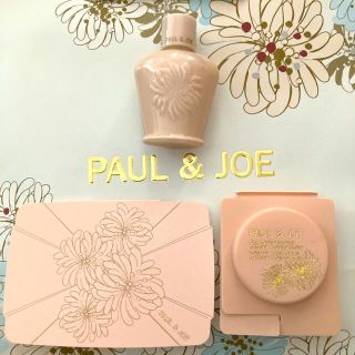 ポールアンドジョー(PAUL & JOE)のショップ袋付★ポール&ジョー★サンプルベースメイク3点セット(サンプル/トライアルキット)