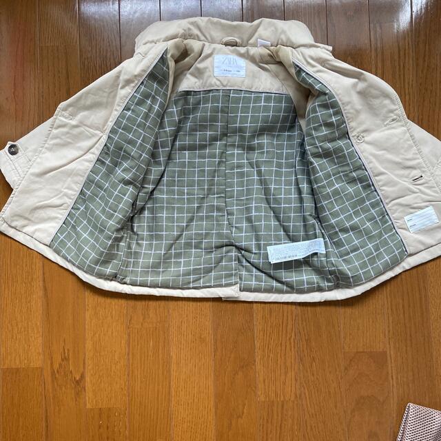 ZARA KIDS(ザラキッズ)のzara 中綿トレンチコート キッズ/ベビー/マタニティのキッズ服男の子用(90cm~)(コート)の商品写真