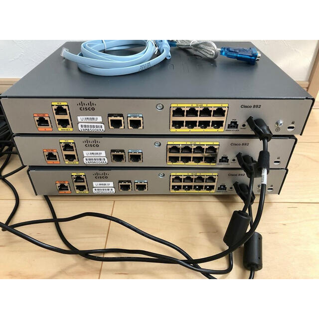 【CCNA、CCNP】ルータ2台セットCisco892J