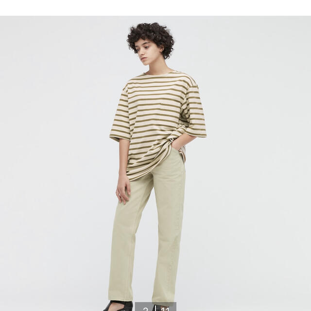 UNIQLO(ユニクロ)のユニクロ　ユー　ボーダーボートネックT（半袖） メンズのトップス(Tシャツ/カットソー(半袖/袖なし))の商品写真