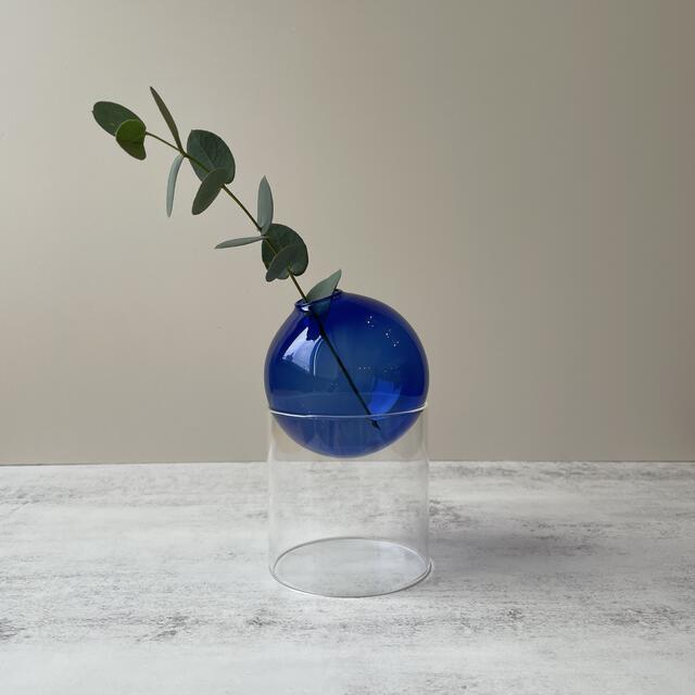 ACTUS(アクタス)の送料込み　ブルー　人気　Flower Vase コロン フラワーベース　花瓶 インテリア/住まい/日用品のインテリア小物(花瓶)の商品写真