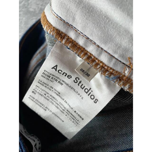 ACNE(アクネ)のAcne studios ROW STR RW デニム size26 レディースのパンツ(デニム/ジーンズ)の商品写真