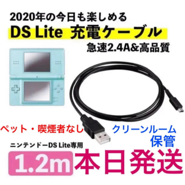 即納特典付き 新品DSライト 充電器 USB ケーブル Lite NDS DS DSL 日本最大の