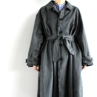 コモリ(COMOLI)のoutil manteau uzes 備長炭染め(ステンカラーコート)