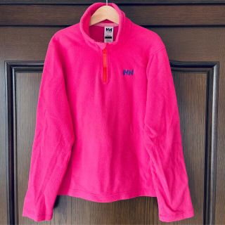 ヘリーハンセン(HELLY HANSEN)の美品ヘリーハンセン　ライトフリース　トップス　プルオーバー　ピンク　キッズ140(ジャケット/上着)