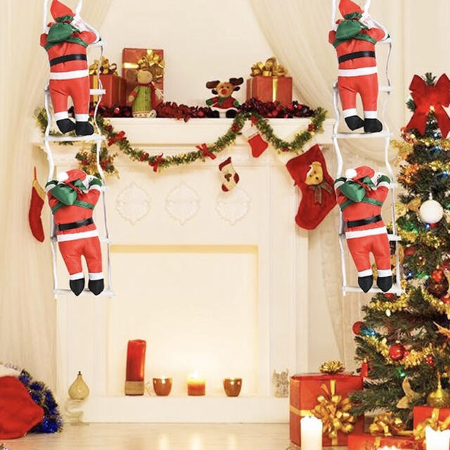 はしご登り サンタクロース クリスマス 装飾品 サンタ オーナメント 飾りつけの通販 by さあや's shop｜ラクマ