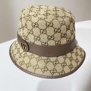 グッチ(Gucci)のgucci キャンバス　ハット　Ｌサイズ(ハット)