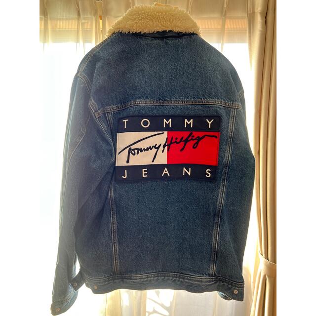 tommy jeans ボアジャケット Sサイズ デニムジャケット Gジャン 【高