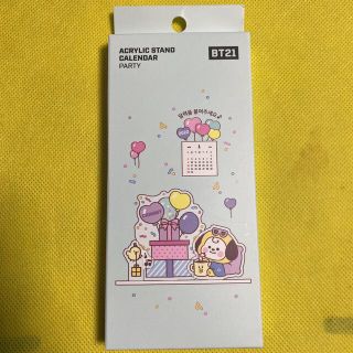 ボウダンショウネンダン(防弾少年団(BTS))のBT21  BTS アクリルスタンドカレンダー　カレンダー　CHIMMY (キャラクターグッズ)