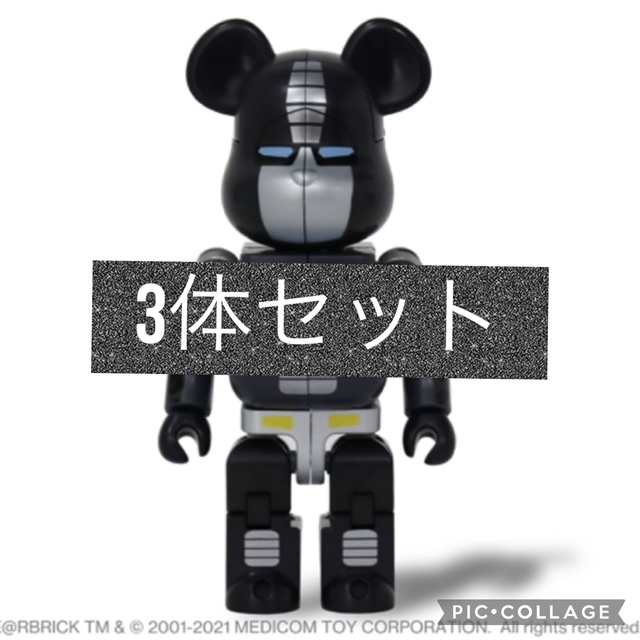 A BATHING APE(アベイシングエイプ)の3体セットBAPE X TRANSFORMERS BE@RBRICK 200% ハンドメイドのおもちゃ(フィギュア)の商品写真