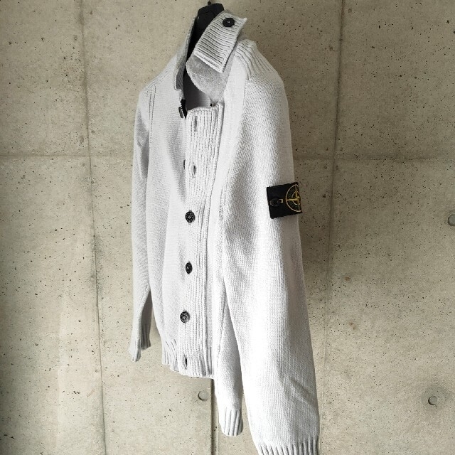 【領収書あり】stone island アイスグレー　ニット