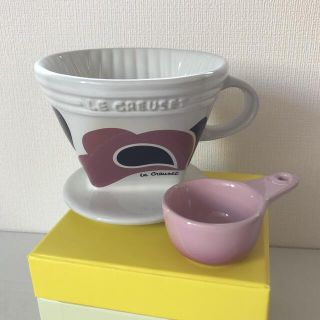 ルクルーゼ(LE CREUSET)の【新品】ル・クルーゼ コーヒードリッパー&スプーン ピーコック(食器)