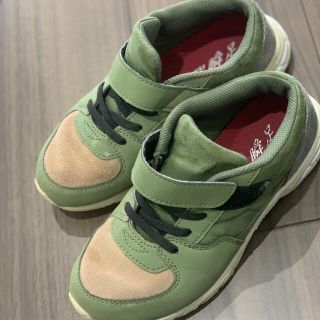 瞬足21.0㎝スムージー/SMOOTHY/CKISM瞬足/KHAKI×BEIGE(スニーカー)