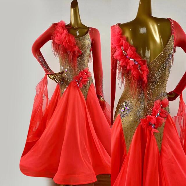 社交ダンス衣装　ダンスドレス　ダンスウェア　衣装　ダンス衣装 | フリマアプリ ラクマ