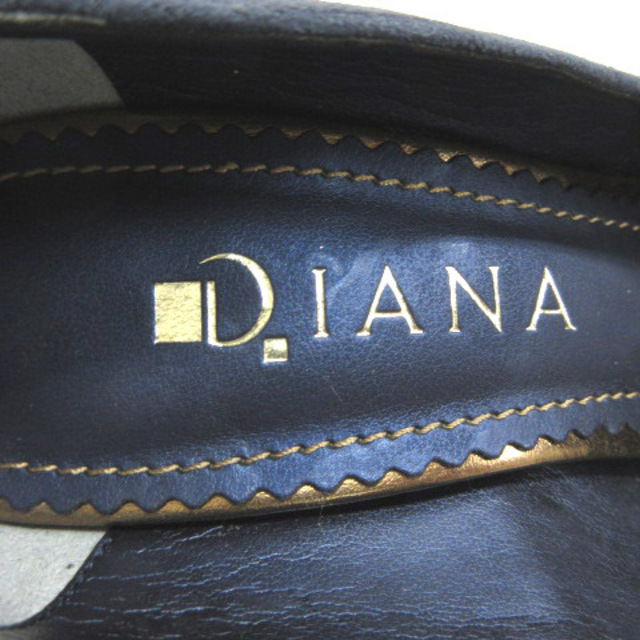 DIANA(ダイアナ)のダイアナ パンプス ラウンドトゥ ハラコ 切替 スエード 靴 23cm ネイビー レディースの靴/シューズ(ハイヒール/パンプス)の商品写真