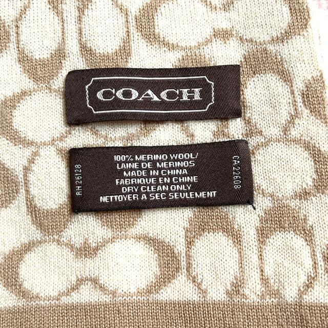 COACH(コーチ)の美品★ＣＯＡＣＨ★コーチ★リバーシブルマフラー レディースのファッション小物(マフラー/ショール)の商品写真