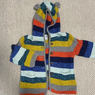 ベビーギャップ(babyGAP)のbaby gap マルチボーダー　カーデ　90(カーディガン)