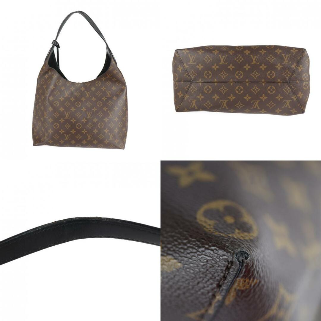 LOUIS VUITTON ルイ ヴィトン  フラワー ホーボー ショルダーバッグ M43545 モノグラムキャンバス レザー  ブラウン   セミショルダー ワンショルダーバッグ トートバッグ ビトン 【本物保証】