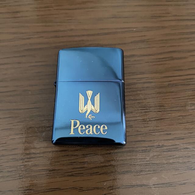 zippo Peace 　ブルーチタン