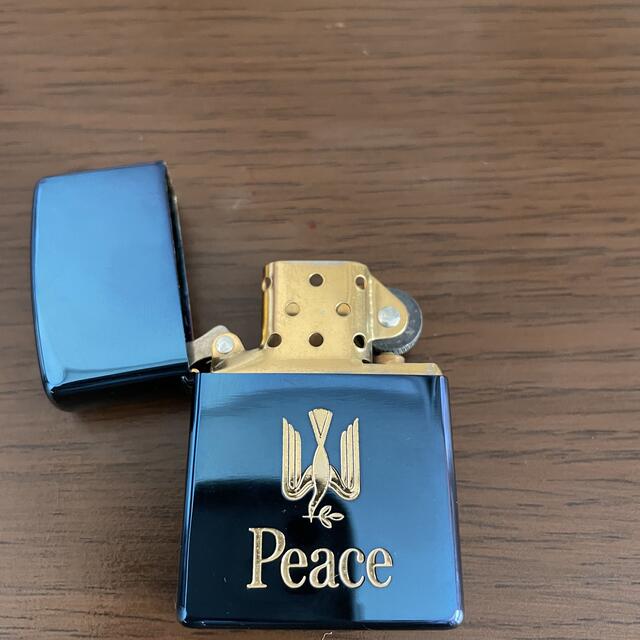 ZIPPO(ジッポー)のzippo Peace 　ブルーチタン メンズのファッション小物(タバコグッズ)の商品写真