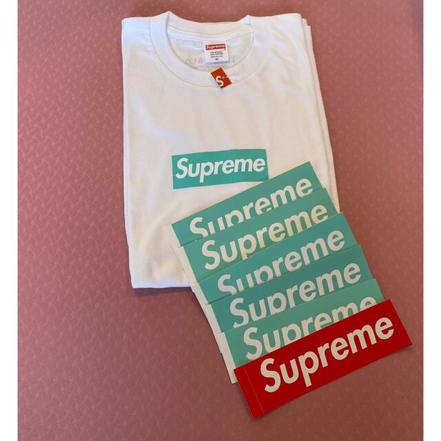 【即納&大特価】 Supreme - Tiffany Tee logo box supreme M Tシャツ+カットソー(半袖+袖なし) 【即納&大特価】 Supreme - Tiffany Tee logo box supreme M Tシャツ+カットソー(半袖+袖なし)