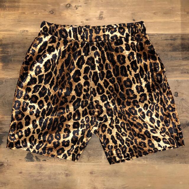 wacko maria レーヨン レオパード ショーツ-