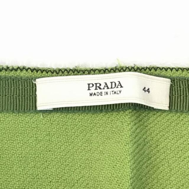 PRADA(プラダ)のPRADA/プラダ　ヴァージンウール/膝丈スカート　サイズ44/L/オリーブ レディースのスカート(ひざ丈スカート)の商品写真