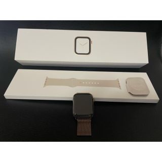 アップルウォッチ(Apple Watch)の【美品！即取引希望】AppleWatch ステンレスゴールド(腕時計(デジタル))