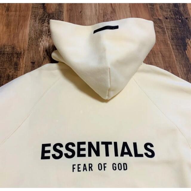 FEAR OF GOD - ESSENTIALS 21ss パーカー L クリームの通販 by