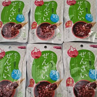 お菓子、生あん仕立て ぜんざい 国産小豆使用（カロリー・糖質30％off）６袋 (菓子/デザート)