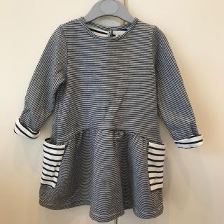 プチバトー(PETIT BATEAU)のプチバトー　ワンピース　81センチ(ワンピース)