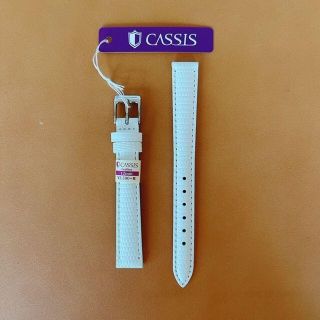 CASSIS☆ドナ☆リザードカーフ☆新品☆12mm幅☆カーフ☆ホワイト