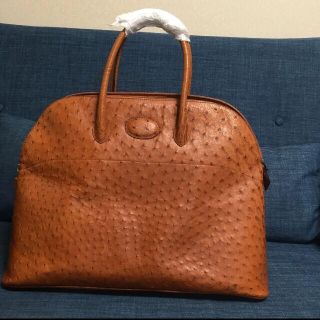 オーストリッチ(OSTRICH)のJARDIN DES SACS　オーストリッチハンドバッグ　イタリア製(ボストンバッグ)