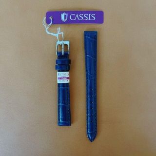 CASSIS☆ドナ☆クロコカーフ☆新品☆12mm幅☆ダークブルー