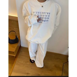 ビューティアンドユースユナイテッドアローズ(BEAUTY&YOUTH UNITED ARROWS)の【ホワイト】MM6 Maison Margiela スウェット　丸首トレーナー (トレーナー/スウェット)