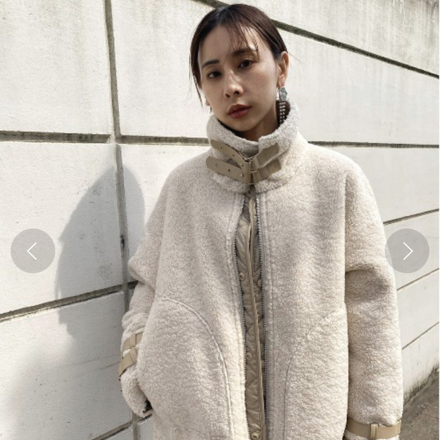 Ameri VINTAGE(アメリヴィンテージ)の 美品アメリ3WAY ECO MOUTON COAT  レディースのジャケット/アウター(ムートンコート)の商品写真